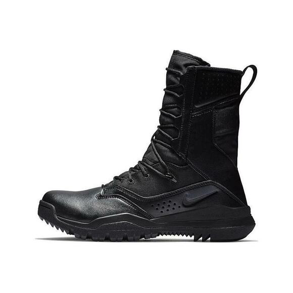 Nike SFB Field 2 8" Boots Mens 10 Leather Military Tactical Combat Triple Black - Picture 2 of 9